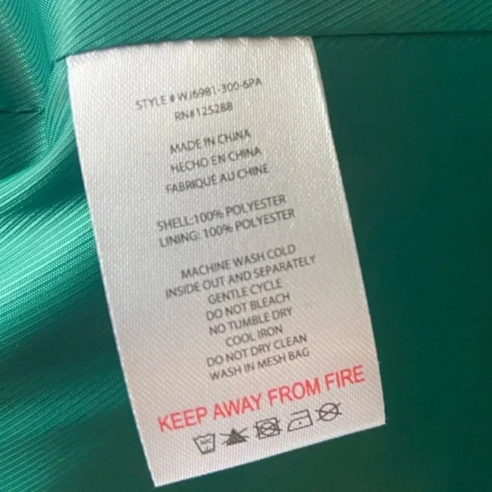 NWOT Jason Wu Emerald Green Velvet & Satin Blazer Large L - Picture 7 of 7